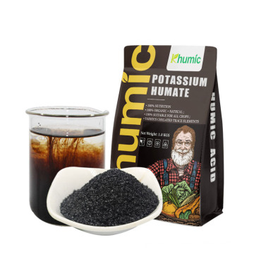 Agriculture Soil Conditioner Plant Growth Stimulants Humic Acid Fertilizer 100% Water Soluble Potassium Humate Flakes